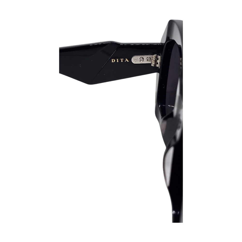 Dita Black Hexagonal Dita Sunglasses - image 5